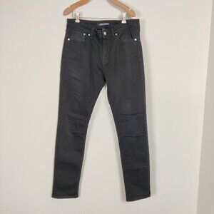 Calvin Klein Jeans Women's Skinny Pants Size 32 Black Cotton Casual Stylish Chic